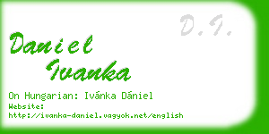 daniel ivanka business card