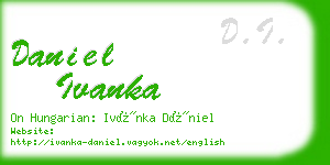 daniel ivanka business card